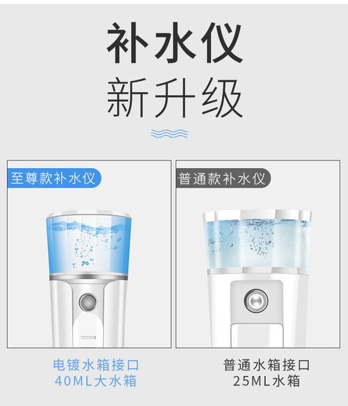 纳米喷雾补水仪脸部保湿补水蒸脸器便携美容仪